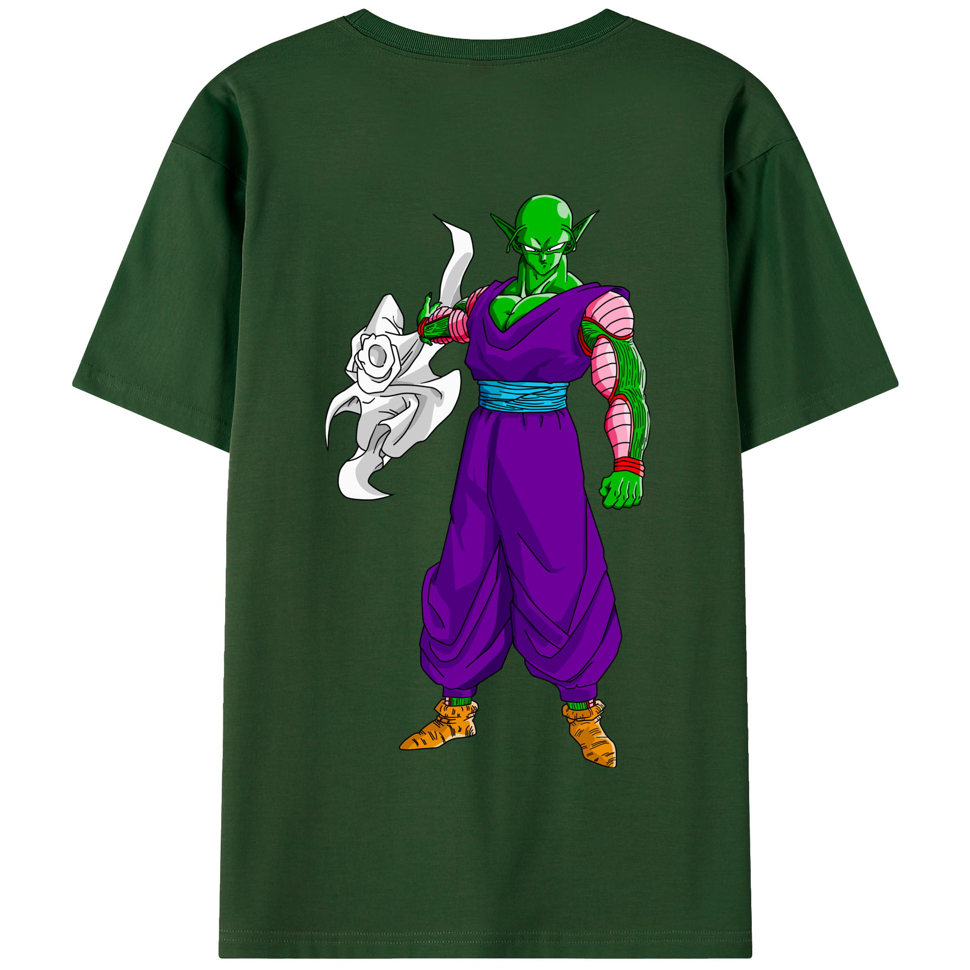 （画像用） ドラゴンボール ピッコロ DRAGON BALL Piccolo 綿100％半袖Tシャツ（背面プリント）